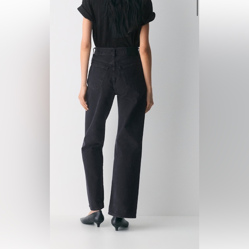 Aritzia Denim Forum Farrah Black High-Rise Wide Jeans - Picture 2 of 7